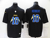 Nike Chargers 10 Justin Herbert Black Shadow Logo Limited Jersey Dzhi,baseball caps,new era cap wholesale,wholesale hats